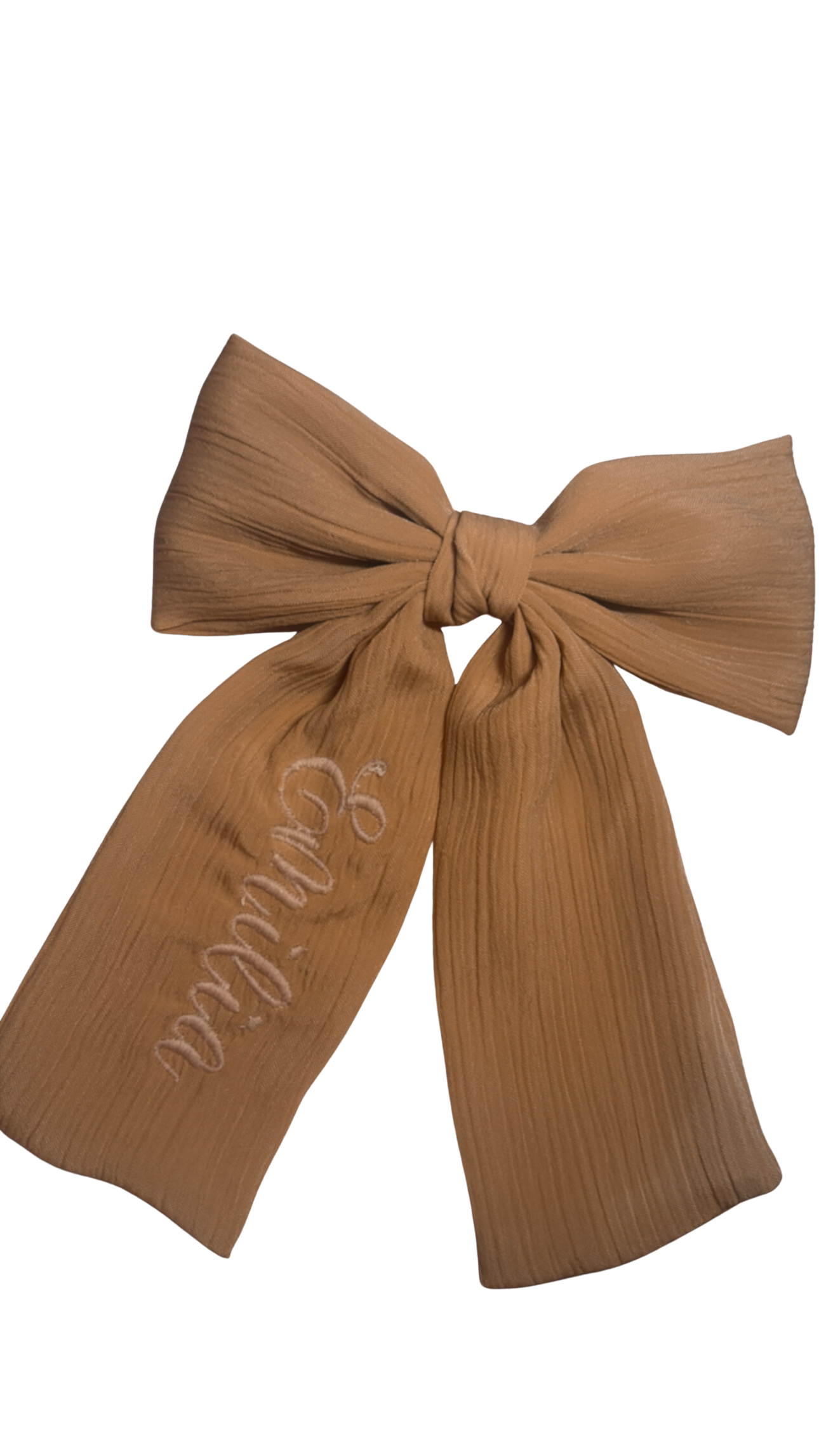 Embroidered Name Hair Bows