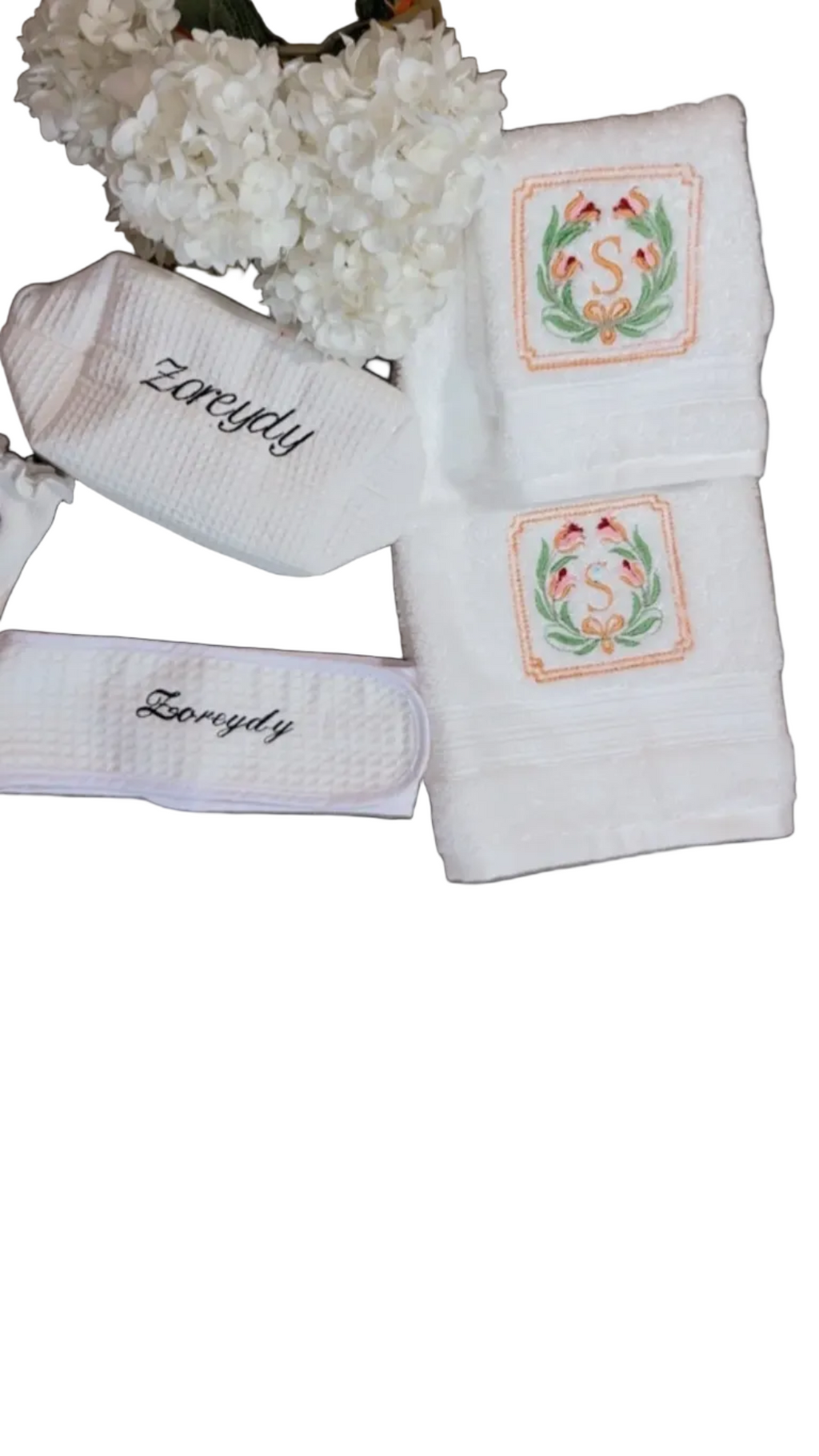 Towel embroidery
